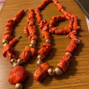 Sales Sales Xmas sales coral necklace, long gowns ready made for the season